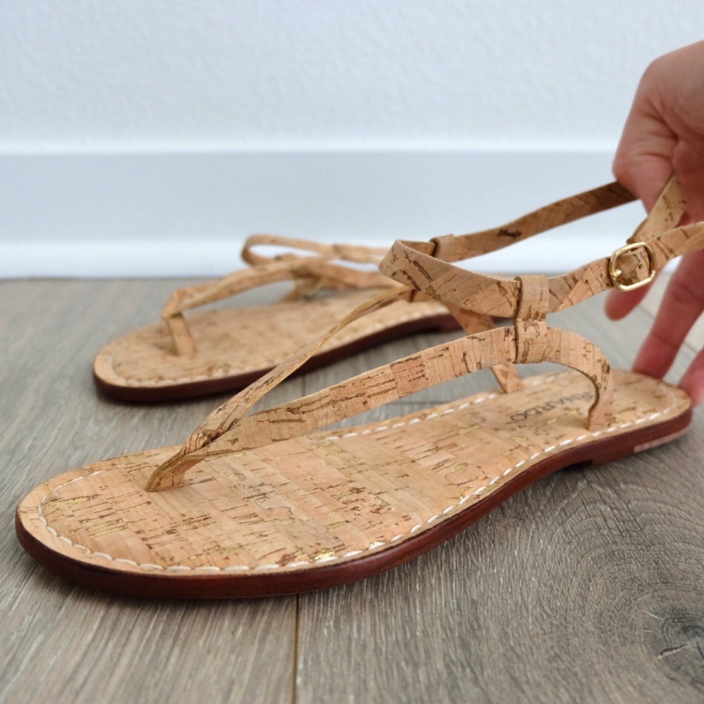 Bernardo Cork Strappy Sandals